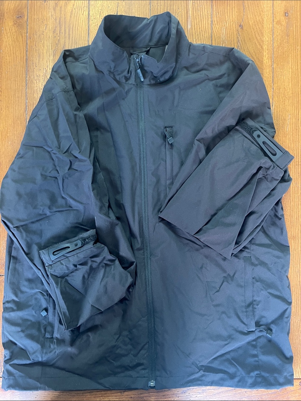 Walter Hagen Black Lightweight Zip-Front Jacket